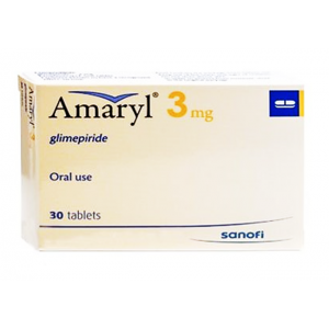 Amaryl 3 mg ( glimepiride ) 30 Tablets